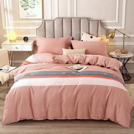 91家纺网 家纺一手货源 找家纺 总-2023新加厚活性全棉磨毛四件套印花纯棉床单床笠款多规格