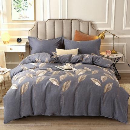 91家纺网 家纺一手货源 找家纺 总-2023新加厚活性全棉磨毛四件套印花纯棉床单床笠款多规格