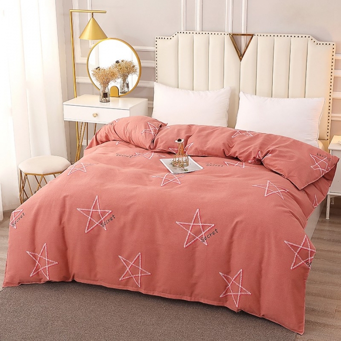 91家纺网 家纺一手货源 找家纺 晶缦2022新款全棉活性磨毛多规格床单床笠款四件套系列 未来之星粉