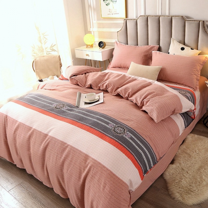 91家纺网 家纺一手货源 找家纺 晶缦2022新款全棉活性磨毛多规格床单床笠款四件套系列 雅颂