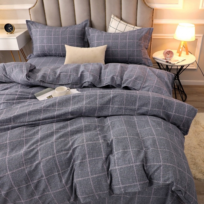 91家纺网 家纺一手货源 找家纺 晶缦2022新款全棉活性磨毛多规格床单床笠款四件套 艺术格林