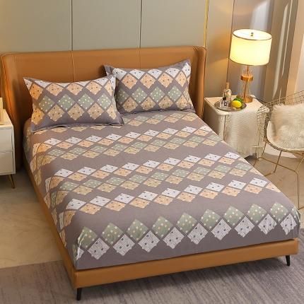 91家纺网 家纺一手货源 找家纺 总-2023新款加厚活性全棉磨毛床笠单件/单床笠单品床罩斜纹