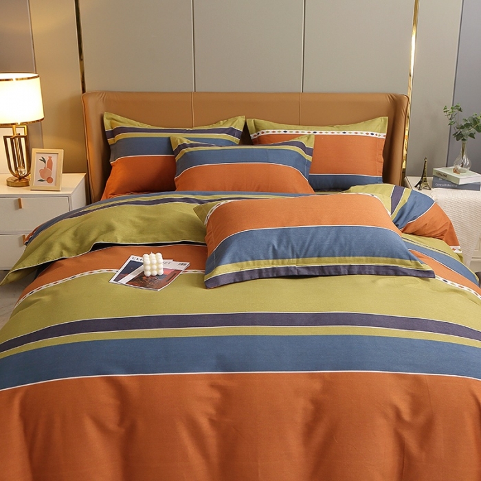 91家纺网 家纺一手货源 找家纺 晶缦2022新款全棉活性磨毛多规格床单床笠款四件套系列 印象空间