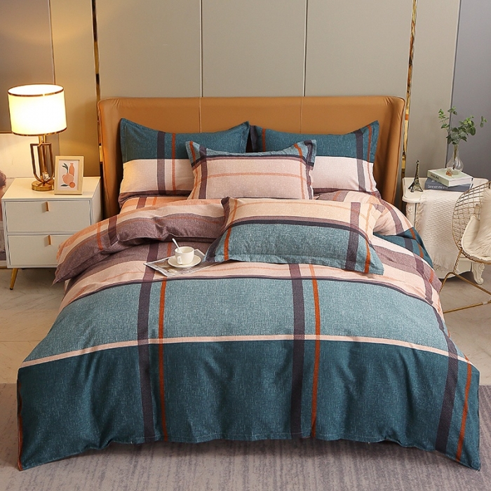 91家纺网 家纺一手货源 找家纺 晶缦2022新款全棉活性磨毛多规格床单床笠款四件套系列 悠悠岁月