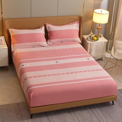 总-2023新款加厚活性全棉磨毛床笠单件/单床笠单品床罩斜纹