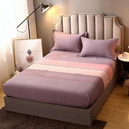 晶缦 2022新款全棉活性磨毛多规格床笠系列 缤纷-粉