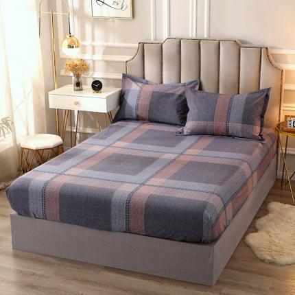 晶缦 2022新款全棉活性磨毛多规格床笠系列 布拉格