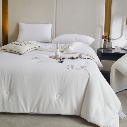 91家纺网 家纺一手货源 找家纺 A+爱家 贵族55大豆被 白色