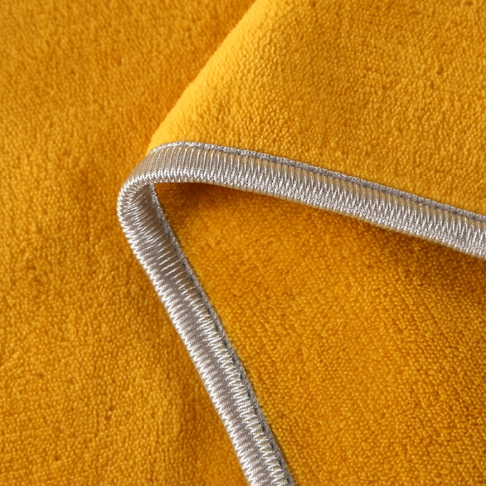 91家纺网 家纺一手货源 找家纺 富之航 2022新款纯色牛奶绒精美贴布绣四件套 亮黄