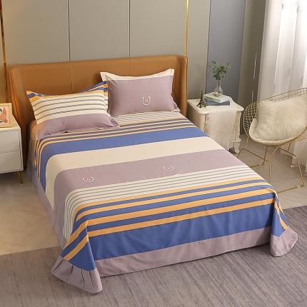 91家纺网 家纺一手货源 找家纺 总-2023新款加厚活性全棉磨毛床单单件/单床单单品被单斜纹