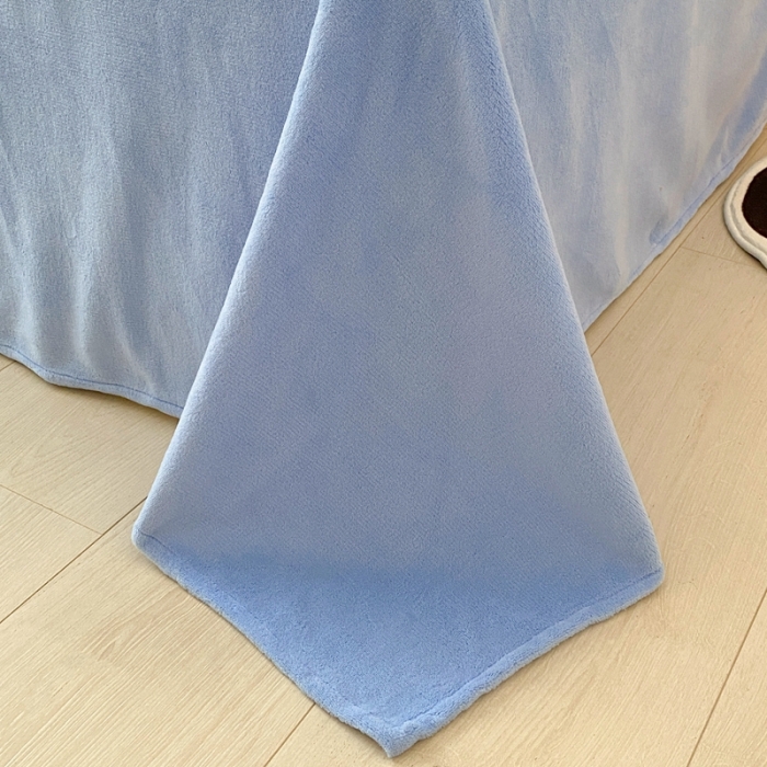 91家纺网 家纺一手货源 找家纺 木堇 2022秋冬新款高克重甜美系列印花牛奶绒四件套心心相应