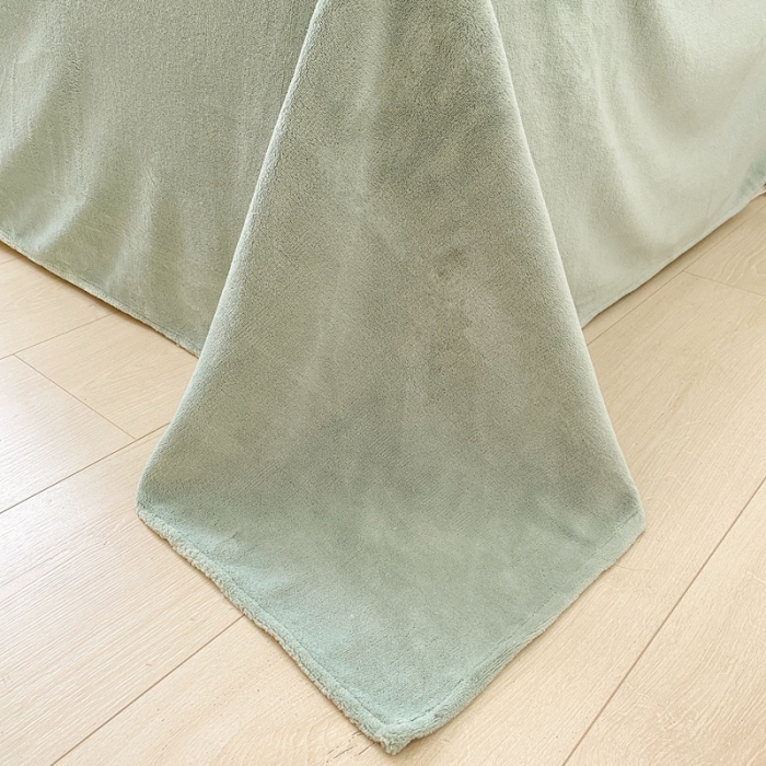 91家纺网 家纺一手货源 找家纺 木堇 2022秋冬新款高克重甜美系列印花牛奶绒四件套郁金香兰