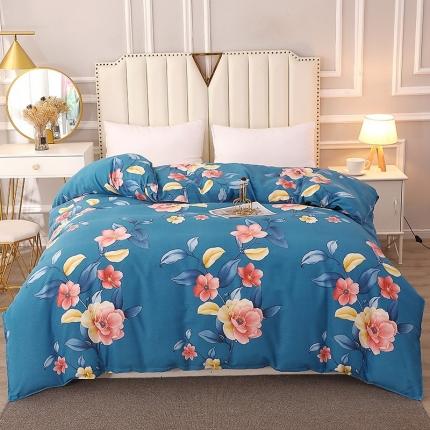 91家纺网 家纺一手货源 找家纺 总-2023新款加厚活性全棉磨毛被套单件/单被套单品被罩斜纹