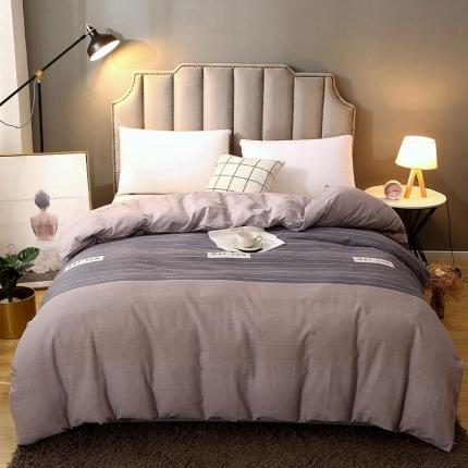 91家纺网 家纺一手货源 找家纺 总-2023新款加厚活性全棉磨毛被套单件/单被套单品被罩斜纹