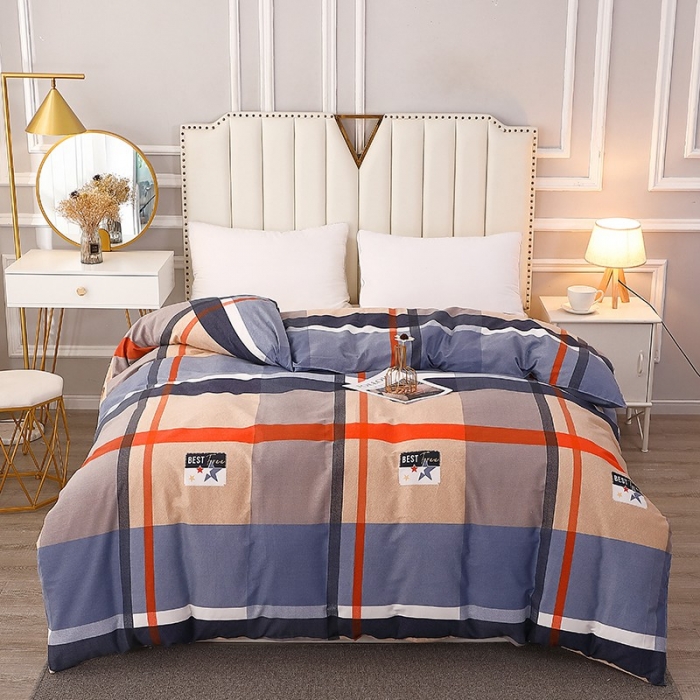 91家纺网 家纺一手货源 找家纺 晶缦2022新款全棉活性磨毛多规格单被套系列 铂金时代灰