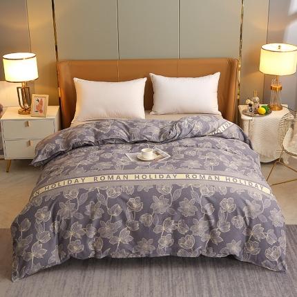 总-2023新款加厚活性全棉磨毛被套单件/单被套单品被罩斜纹