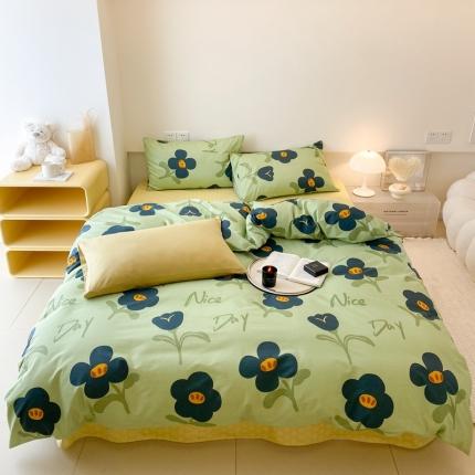 91家纺网 家纺一手货源 找家纺 昔可 2022新款全棉四件套影棚图2 森绿湖畔