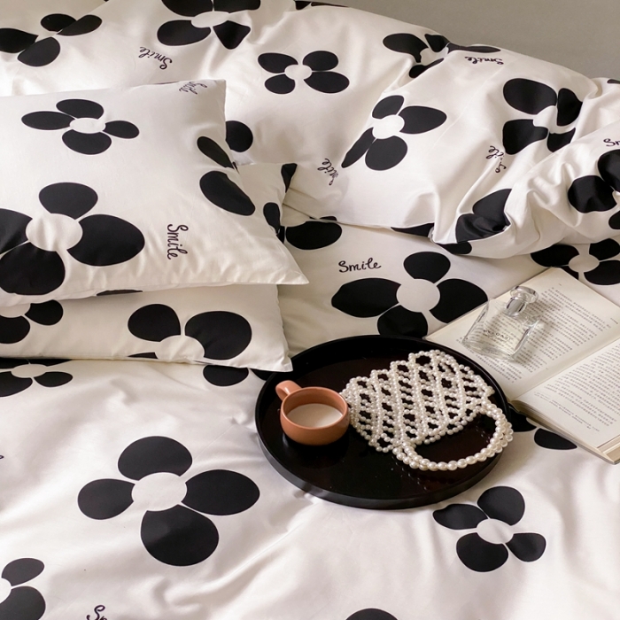 91家纺网 家纺一手货源 找家纺 昔可 2022新款全棉四件套影棚图1 暗夜欧诺拉