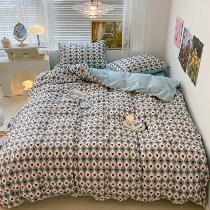 91家纺网 家纺一手货源 找家纺 （总）昔可 2022新款爱丽丝梦游仙境系列四件套