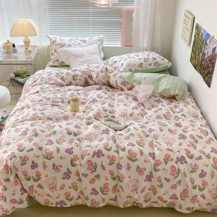 91家纺网 家纺一手货源 找家纺 （总）昔可 2022新款爱丽丝梦游仙境系列四件套