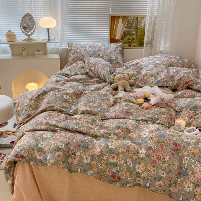 91家纺网 家纺一手货源 找家纺 昔可 2022新款爱丽丝梦游仙境系列四件套 公主的梦境