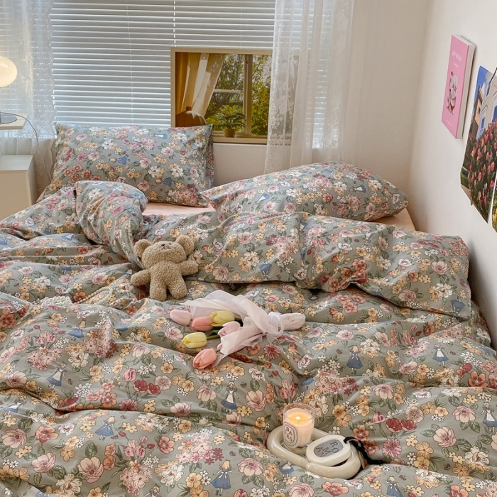 91家纺网 家纺一手货源 找家纺 昔可 2022新款爱丽丝梦游仙境系列四件套 公主的梦境