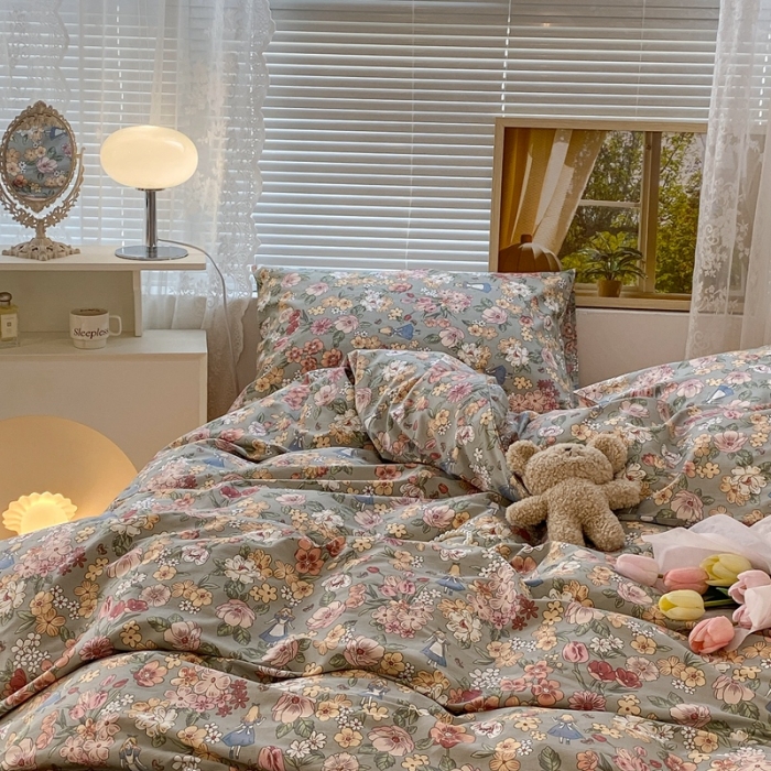 91家纺网 家纺一手货源 找家纺 昔可 2022新款爱丽丝梦游仙境系列四件套 公主的梦境