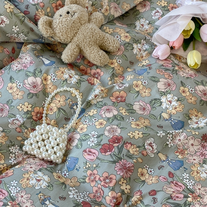 91家纺网 家纺一手货源 找家纺 昔可 2022新款爱丽丝梦游仙境系列四件套 公主的梦境