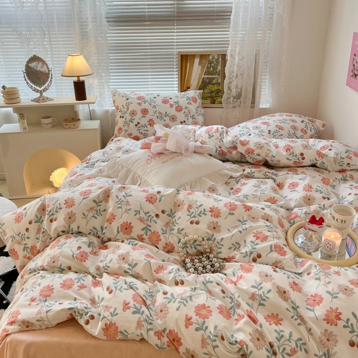 91家纺网 家纺一手货源 找家纺 昔可 2022新款爱丽丝梦游仙境系列四件套 秋日小雏菊