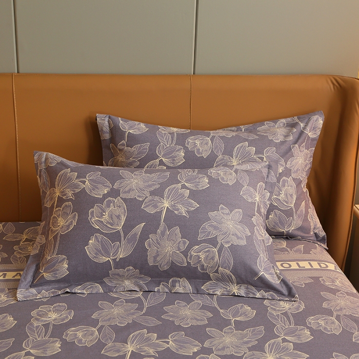 91家纺网 家纺一手货源 找家纺 （总）2023新款加厚活性全棉磨毛枕套单件单品印花纯棉枕套