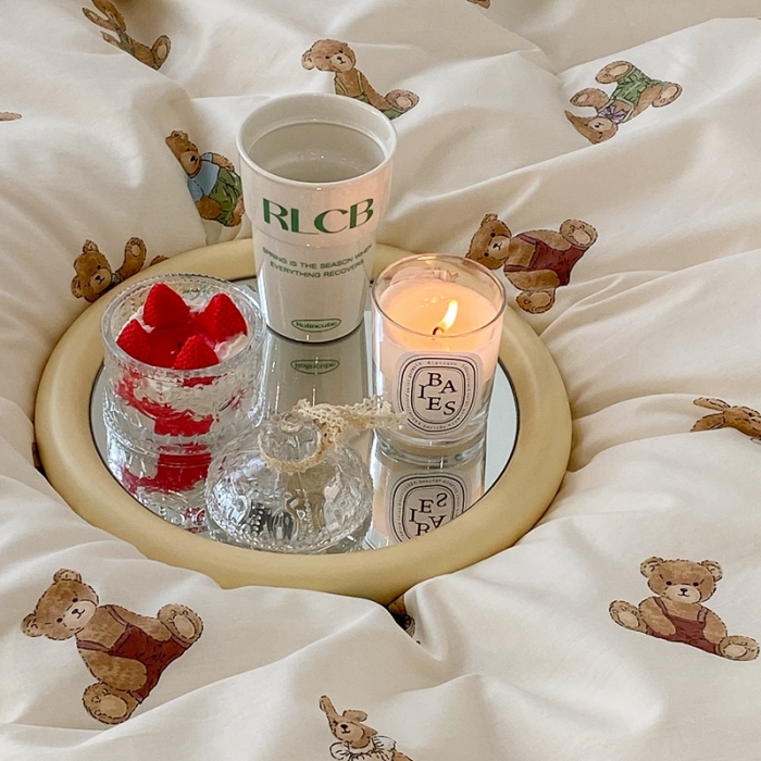 91家纺网 家纺一手货源 找家纺 昔可 2022新款爱丽丝梦游仙境系列四件套 玩偶公仔熊