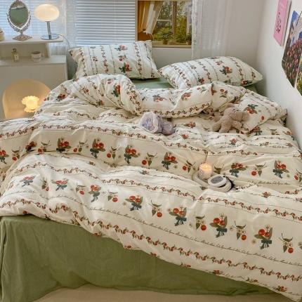 昔可 2022新款爱丽丝梦游仙境系列四件套 樱桃花