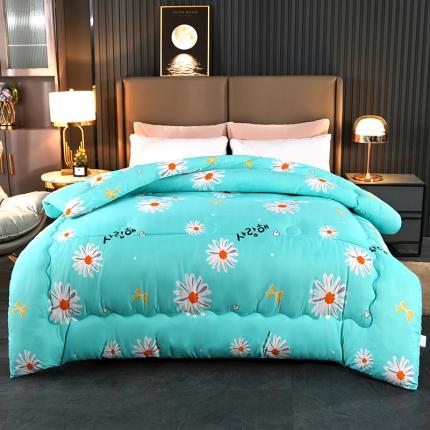 91家纺网 家纺一手货源 找家纺 百花王 2022新款印花礼品冬被子被芯（花型随机） 小菊花