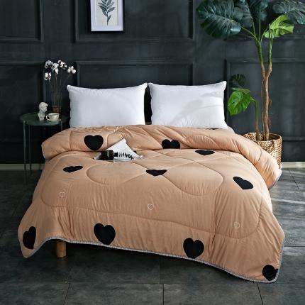 百花王 2022新款印花礼品冬被子被芯（花型随机） 爱心