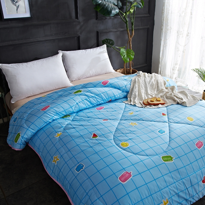 91家纺网 家纺一手货源 找家纺 百花王 2022新款印花礼品冬被子被芯（花型随机） 富贵格