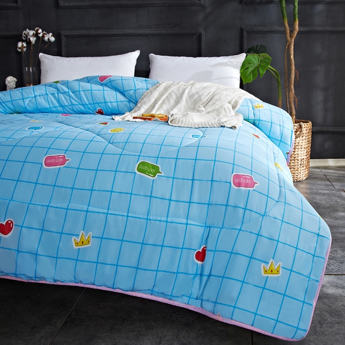 91家纺网 家纺一手货源 找家纺 百花王 2022新款印花礼品冬被子被芯（花型随机） 富贵格