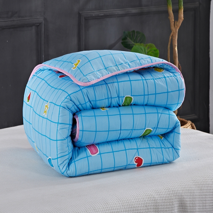 91家纺网 家纺一手货源 找家纺 百花王 2022新款印花礼品冬被子被芯（花型随机） 富贵格