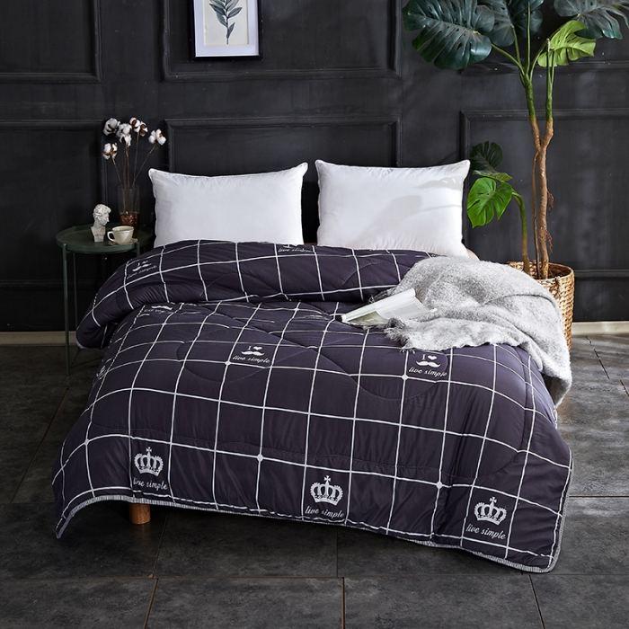 91家纺网 家纺一手货源 找家纺 百花王 2022新款印花礼品冬被子被芯（花型随机） 简单爱