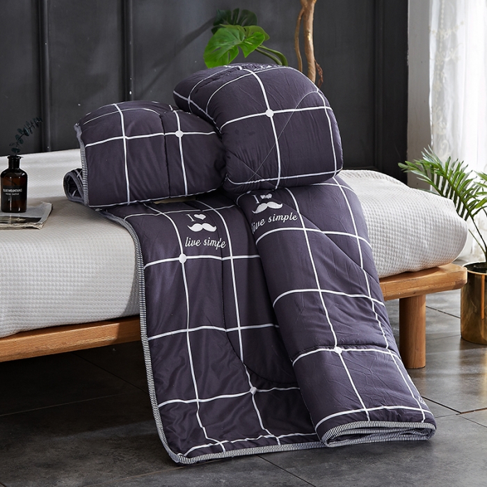 91家纺网 家纺一手货源 找家纺 百花王 2022新款印花礼品冬被子被芯（花型随机） 简单爱