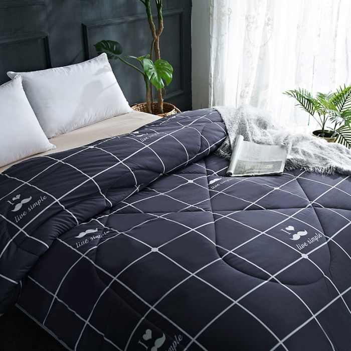 91家纺网 家纺一手货源 找家纺 百花王 2022新款印花礼品冬被子被芯（花型随机） 简单爱