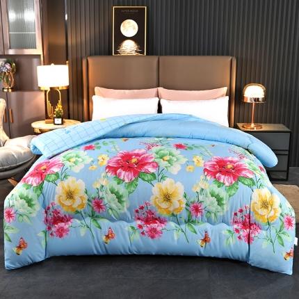 百花王 2022新款印花礼品冬被子被芯（花型随机） 富贵花开