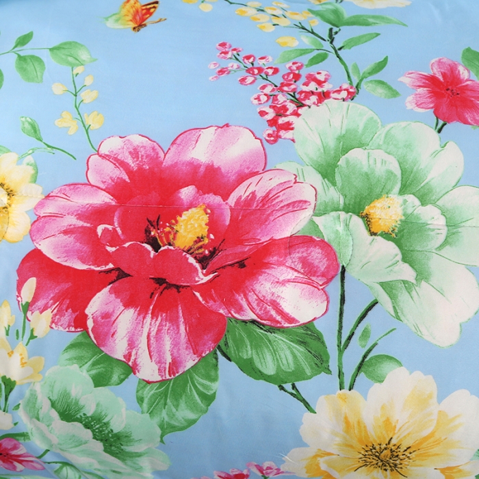 91家纺网 家纺一手货源 找家纺 百花王 2022新款印花礼品冬被子被芯（花型随机） 富贵花开