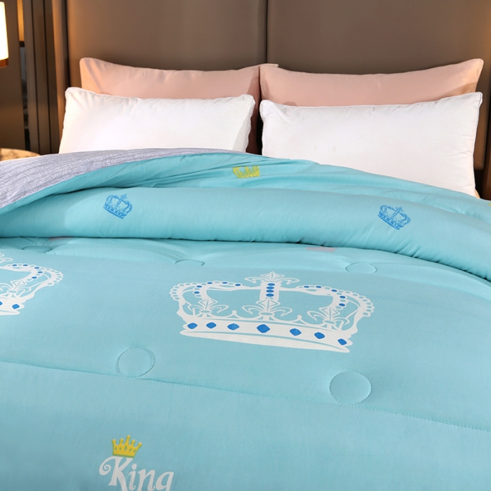 91家纺网 家纺一手货源 找家纺 百花王 2022新款印花礼品冬被子被芯（花型随机） 皇冠