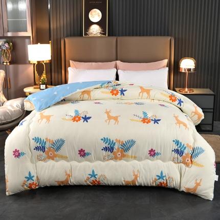 百花王 2022新款印花礼品冬被子被芯（花型随机） 回忆