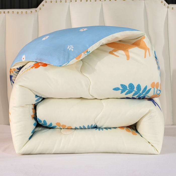 91家纺网 家纺一手货源 找家纺 百花王 2022新款印花礼品冬被子被芯（花型随机） 回忆