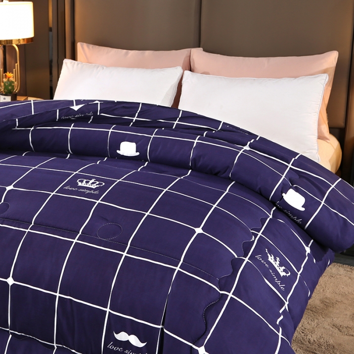 91家纺网 家纺一手货源 找家纺 百花王 2022新款印花礼品冬被子被芯（花型随机） 简单爱