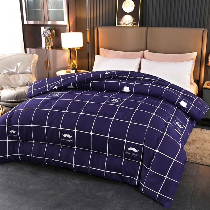 91家纺网 家纺一手货源 找家纺 百花王 2022新款印花礼品冬被子被芯（花型随机） 简单爱