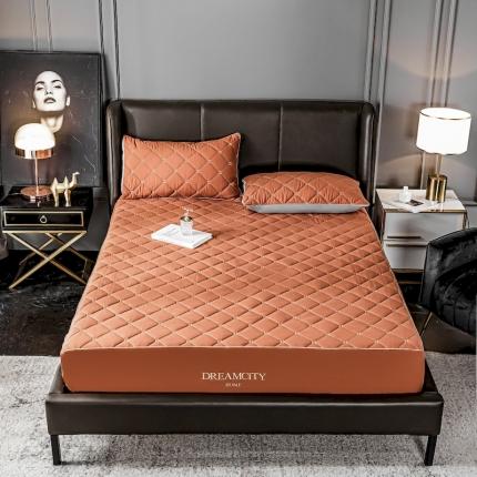 91家纺网 家纺一手货源 找家纺 （总）云棉坊2022新款轻奢刺绣抗菌夹棉床笠床笠式床护垫直播