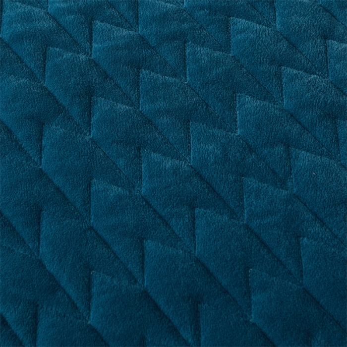 91家纺网 家纺一手货源 找家纺 恒爱 2022秋冬新款A类宝宝绒轻奢刺绣床笠 轻奢床笠宾利蓝