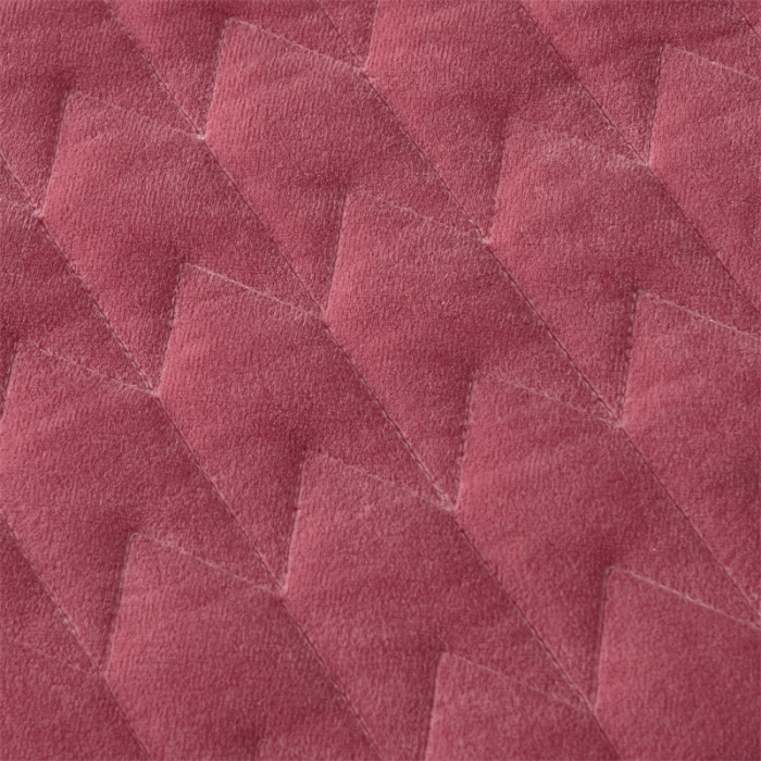 91家纺网 家纺一手货源 找家纺 恒爱 2022秋冬新款A类宝宝绒轻奢刺绣床笠 轻奢床笠豆沙红